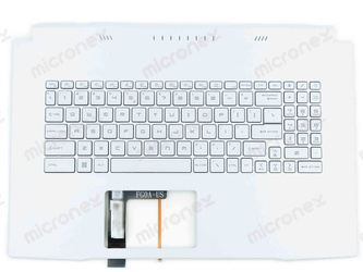 MSI 957-17L423E-003 Palmrest klawiatura obudowa LED biały