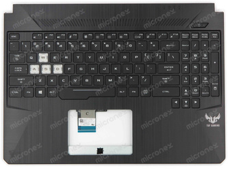 Asus TUF505GM Palmrest klawiatura obudowa LED US-International czarny