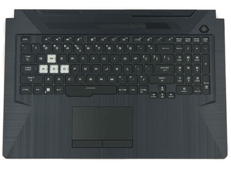 Asus TUF Gaming F17 FX706HC FX706HCB FX706HE Palmrest klawiatura obudowa LED RGB US-International czarny