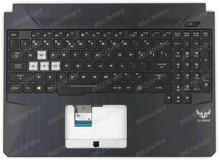 Asus TUF505GM Palmrest klawiatura obudowa LED RGB US-International czarny