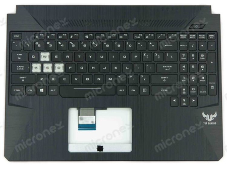 Asus TUF Gaming FX505DU Palmrest klawiatura obudowa LED US-International czarny