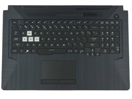 Asus 90NR05Y4-R31UI1 Palmrest klawiatura obudowa LED RGB US-International czarny