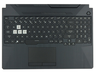 Asus TUF Gaming F15 FX506HC FX506HE Palmrest klawiatura obudowa LED RGB US-International czarny