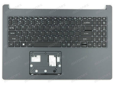 Acer Aspire 5 A515-45 A515-45G Palmrest klawiatura obudowa LED US-International srebrny
