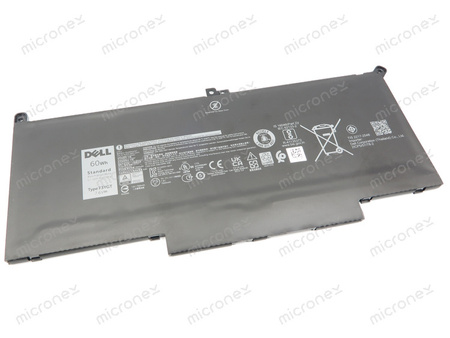 Dell Latitude 7380 Bateria Akumulator 7,6V 7500 mAh 60 Wh Standard czarny