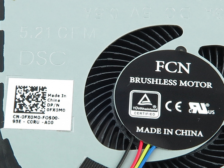 FCN DC2800K9FO DFS1503055P0T 0FX0M0 FK3A 5V 0.5A  4PIN wentylator